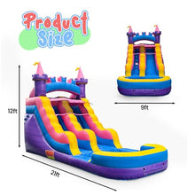 Princess Inflatable Water Slide for Kids and Adults with Splash Pool, Commercial Grade Backyard Water Park with Castle Design, Outdoor Fun, Wet or Dry Play, 21ft x 9ft x 12ft – with Blower