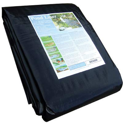 Water Garden Fish Pond Liner 49' 2" x 49' 2" (15m x 15m) Flexiliner LDPE Backyard Liners for Fish Ponds, Water Features, Fountains, Waterfall Lining, Water Gardens, Great Value & Durable
