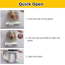 304 Stainless Steel Access Panel for Electrical Wiring, Outdoor Crawl Space Attic Access Door, Large Plumbing Cover Plate, 4 8 12 16 20 24 28 32in(35x65cm)