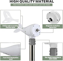 Wind Turbine Generator 15000W - Small Windmill for Homes, Wind Power Generator 12V 24V 48V 110V 220V Hybrid Solar Wind Power Kit for Terrace, Marine, Motor Home,Boat(220V)