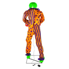 6 Ft. Animated Light-Up Yellow & Black Snippers the Clown Halloween Decoration