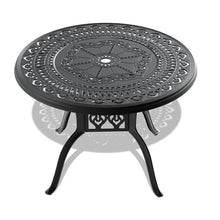 callmego Durable Cast Aluminum Outdoor Dining Set with Weather-Resistant Cushions for Patio, Deck, or Garden Seating