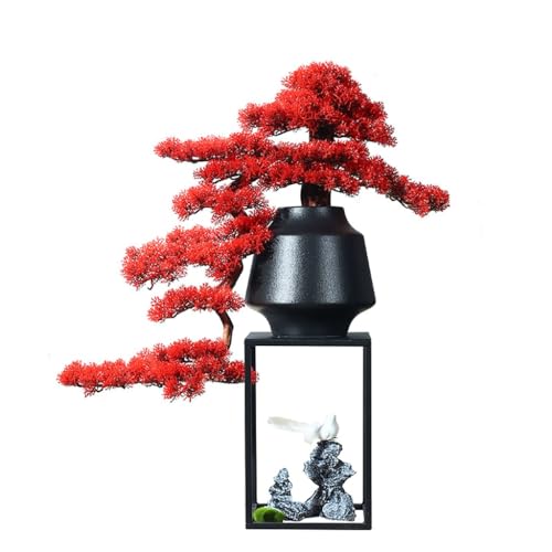QWERAXZG Bonsai Living Room Furniture Entry Door New Chinese Welcome Pine Potted Interior Decoration