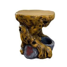 WOAITIANTIAN Vase Stand Indoor Qutdoor Imitation Wood Display Base, Resinous Plant Stand Decorative