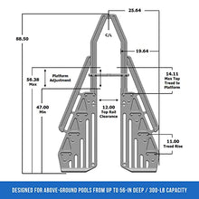 Blue Wave Neptune A-Frame Entry System for Above Ground Pool Taupe