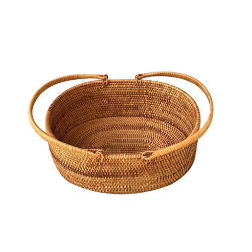 OQPJMYZ Picnic Bags Rattan Picnic Basket,Hand Weave Storage Basket, Picnic Basket,Folded Hand Storage Basket Travel Camping