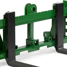 Titan Attachments Economy Series Global Euro Pallet Fork Frame with 48" Fork Blades Fits John Deere Tractors, Rated 4,000 LB, Accepts Class 2 Pallet Fork Blades and Conus 1 Hay Bales Spears