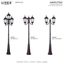 Livex Hamilton 4 Light Outdoor Post Fixture Bronze