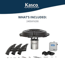 Kasco VFX Series Aerating Pond Fountain 1/2HP 120V with 200ft Power Cord Black