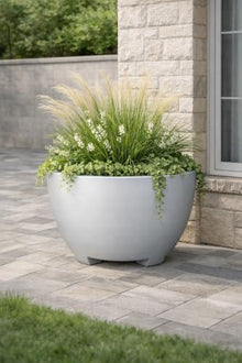 Jackson Pottery 32 in. Megalos Planter - Aged Stone