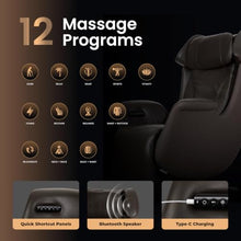Osaki Milan 3D Recliner Relax Chair l Precision 3D Mechanism l Leg Vibration Massage l 300° Swivel l 3 Stages Zero Gravity l SL-Track System l Back Heating Therapy (Golden Chestnut)