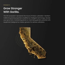 Gorilla Xi420 LED Grow Light 420W Full Spectrum - WiFi App Controlled, Tri-Channel Dimmable, UV & IR for Flowering - 2.7 umol/J, 1055 umol/s PPF, 3x3 to 4x4 Coverage - Professional Indoor Grow Light
