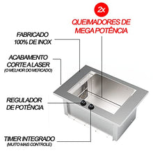 SARO Built-in Electric Grill, Stainless Steel, Smokeless Indoor BBQ with Glass Lid, Power Control, 70x48x30cm, Automatic Ignition