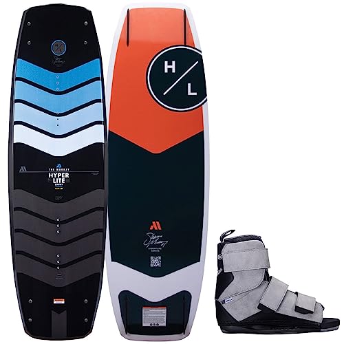 Hyperlite Murray Pro Mens Wakeboard 134 W/Formula Bindings Black/Red 134cm/(7-10.5)