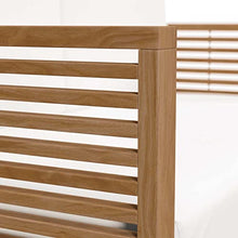 Modway Carlsbad Teak Wood Outdoor Patio Loveseat Natural White