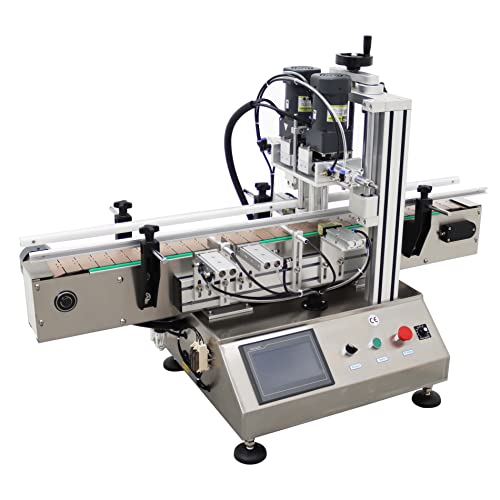 TECHTONGDA Automatic Electric Bottle Capping Machine with Conveyor Stainless Steel