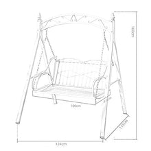 KYTGFH Patio Swing Chair with Stand - for Garden Backyard Outdoor Swing Chairs for Adults,White Princess Swing Bed Garden Swing Outdoor Swing Chair Bench Perfect Set