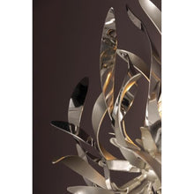 Corbett Lighting Graffiti One Light Wall Sconce Silver Leaf and Polished Stainless