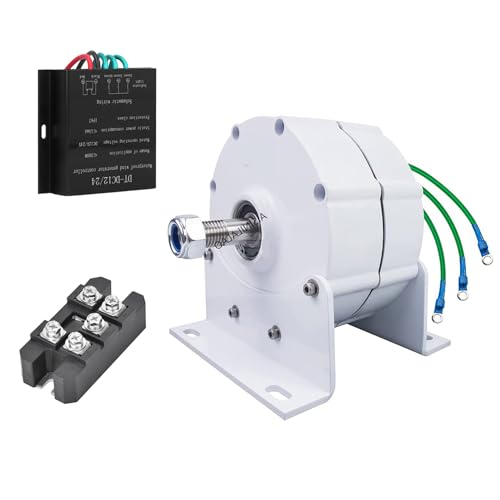 AISINILALAO 220v, 8000W Permanent Magnet Generator Turbine Wind Power Kit, 12V 24V 48V Alternator for Vertical Or Horizontal Wind Turbine (with Controller)