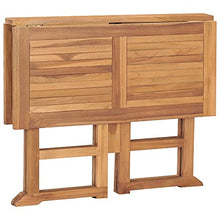 KTHLBRH Outdoor Patio Table Outdoor Furniture Patio Dining Table Folding Patio Dining Table 35.4"x35.4"x29.5" Solid Teak Wood