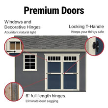 Handy Home Products Beachwood 8x12 Do-it-Yourself Wooden Storage Shed with Floor Kit- Does not Include Paint or Roofing Shingles