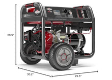 Briggs & Stratton ELITE7000 7000W Portable Generator with CO Guard and Key Electric Start and Remote Choke, Powered by Briggs & Stratton, 030740,Black/Charcoal