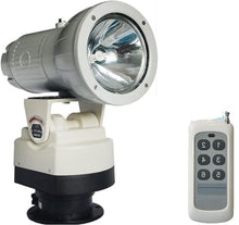 LED Spotlight - W/Remote Control Search Light 360 Degree LED Rotating Remote Control Work Light with Magnetic Base, for Boat Home Security Protection Emergency Lighting Farm Field Garden(70w,12v)