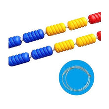 GRRICEPL Swimming Pool Safety Marker Line, Pool Floating Rope, Anti-Ultraviolet Rope with Buoy, for Shallow Deep End (Color : 6cm/Multi-Colored-A, Size : 15m)