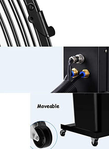 DFEDHF Industrial Misting Fan with Oscillating Cooling Mist Humidifier Adjustable Speed Misting Cooling Fan for Home Office and Restaurant Mobile Atomization Stand Fan in W
