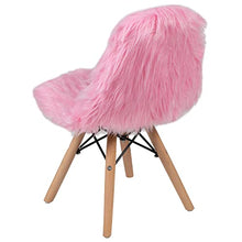 Flash Furniture Zula Kids Shaggy Dog Accent Chair Set, Light Pink