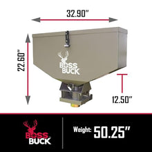 Boss Buck ATV Spreader with Adjustable Flow Rate & 4 Prong Tail Light Adapter, 2 Pack