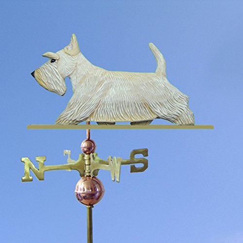 Scottish Terrier Hand Carved & Painted Weathervane Wheaten, 22 Inch, No