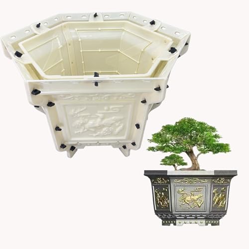 DIYUNIMOULD Extra Large Planter Molds, Extra Large Planter Mould, 29.92 x 25.98 x 18.5 Inches, Flower Pot Decor for Home and Garden (Magpie Plum Blossom)