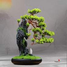 HCZKIUJ Bonsai Living Room Decorative Plants Simulation Green Bonsai Desktop Feng Shui Ornaments High-Grade Interior Decoration Simulation Tree Plant