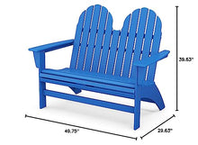 POLYWOOD® Vineyard Bench, Pacific Blue