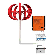 MPPT LED 400W 5Blades 12V 24V Vertical Axis Wind Turbine Generator Kit