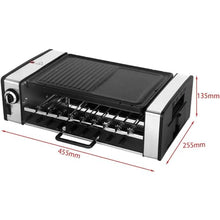 MZGYYD Double Layer Automatic Rotating Electric Grill, Smokeless BBQ Kebab Plate with Adjustable Temperature, Ideal for Kitchen, Party, and Camping, Easy to Clean