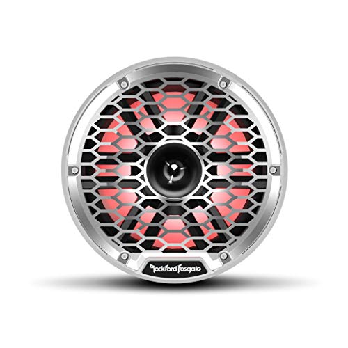Rockford Fosgate M2-8H 8” 2-Way Marine Speakers with Multicolor LED Lights - White