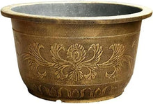 Flower pots Flower Pot Decorative Resin Garden Planter Flower Pots with Drainage Planters Gardening Flower Pot Home Office Garden Plant Container Decoration Planter Pot-44cm (Size : 41cm) (One Color