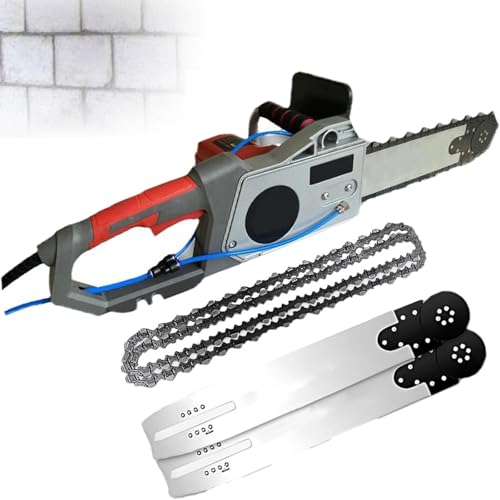 DLYZAYE Electric Diamond Chain Wall Cutter, 35/48cm Depth, Dust Suppression, Ideal for Concrete, Brick & Granite Cutting, Efficient Electric Concrete Chainsaw