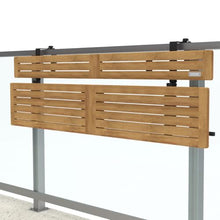 Views Balcony Bar 2.0 – 5Ft Slatted Acacia Wood Outdoor Railing Bar | Natural Finish, Upgraded 2025 Model | Space-Saving Bar Table for Small Patios & Balconies