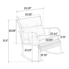 Finca ancha Modern Patio Furniture Set with Small Outdoor Table, Patio Bar Set w/Sillas para Balcon, Sillas para Patio Exterior, Ergonomic, Durable, Breathable, Easy Care (White)