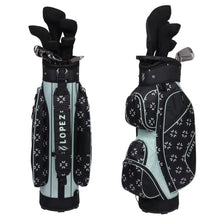 Nancy Lopez Golf Ashley 18PC Complete Golf Clubs, Cart Bag Package Set - Geo Star