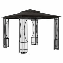 HKTMGDNG 9.8x9.8 Ft Gazebo with Netting Anthracite Outdoor Canopy Tent