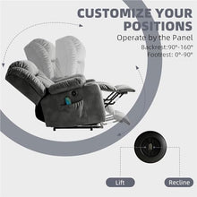UOPYNE Extra Large Power Lift Recliner Chair with Heat & Massage