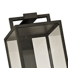 Beckham 4-Light Outdoor Wall Sconce - Forged Iron Finish - Clear Glass