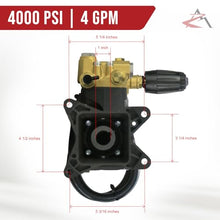 The ROP Shop OEM AR 1" Shaft 4000 PSI Pressure Washer Pump for MI-T-M CA-3004-0MHB, CA-3304-0MHB