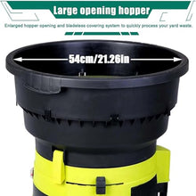 2500W High-Power Garden Shredder Crusher,Electric Leaf Mulcher Shredder,8000rpm Leaves Chippers, Shredders and Mulchers with Wheels and Storage Bag,for Yard Cleanup,Composting,40MPowerCord