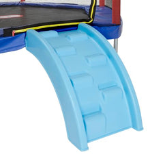 Little Tikes Climb 'n Slide 7ft Trampoline with Slide & Climbing Steps Multicolor