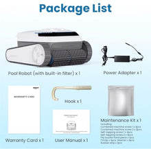 Pool Vacuum for Inground Pools and Above Ground Pools, Wall Climbing Pool Cleaner Robot (40GPM-150LPM) Power, Smart Navigation, Ideal Pool Vacuum Robot for Wall, Waterline, Floor 24/7 Customer Support